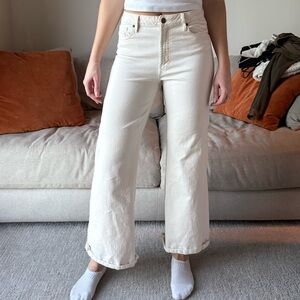 Dear John Women's Wide Leg Cream Jeans